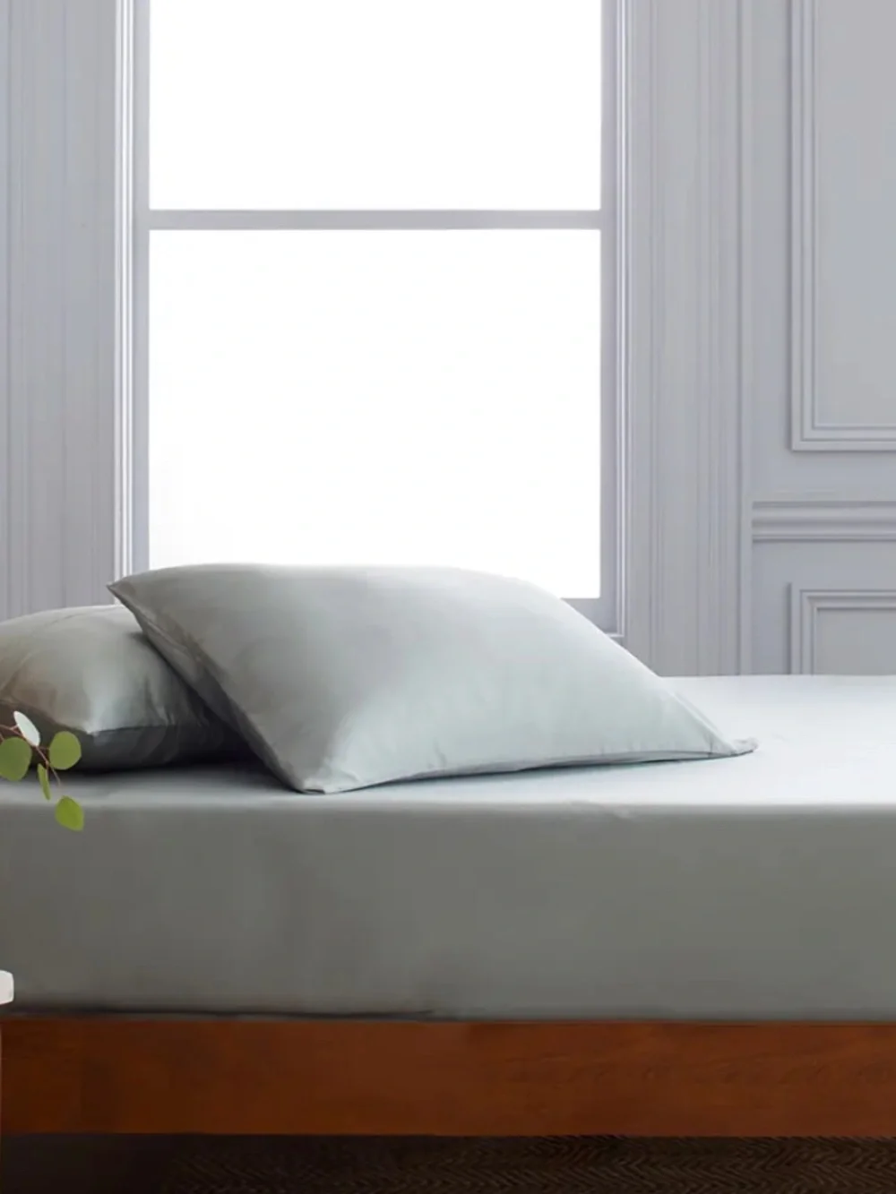 New 3 piece fitted sheet set full Eucalyptus Green